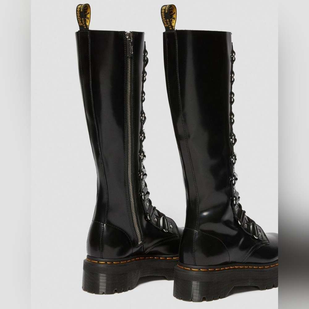 Dr. Martens 1B60 Britain XL leather knee-high platform boots. Size 7 - Picture 3 of 14